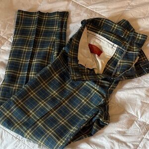 Vintage 60s Sears brand Men's Plaid Dress Pants
